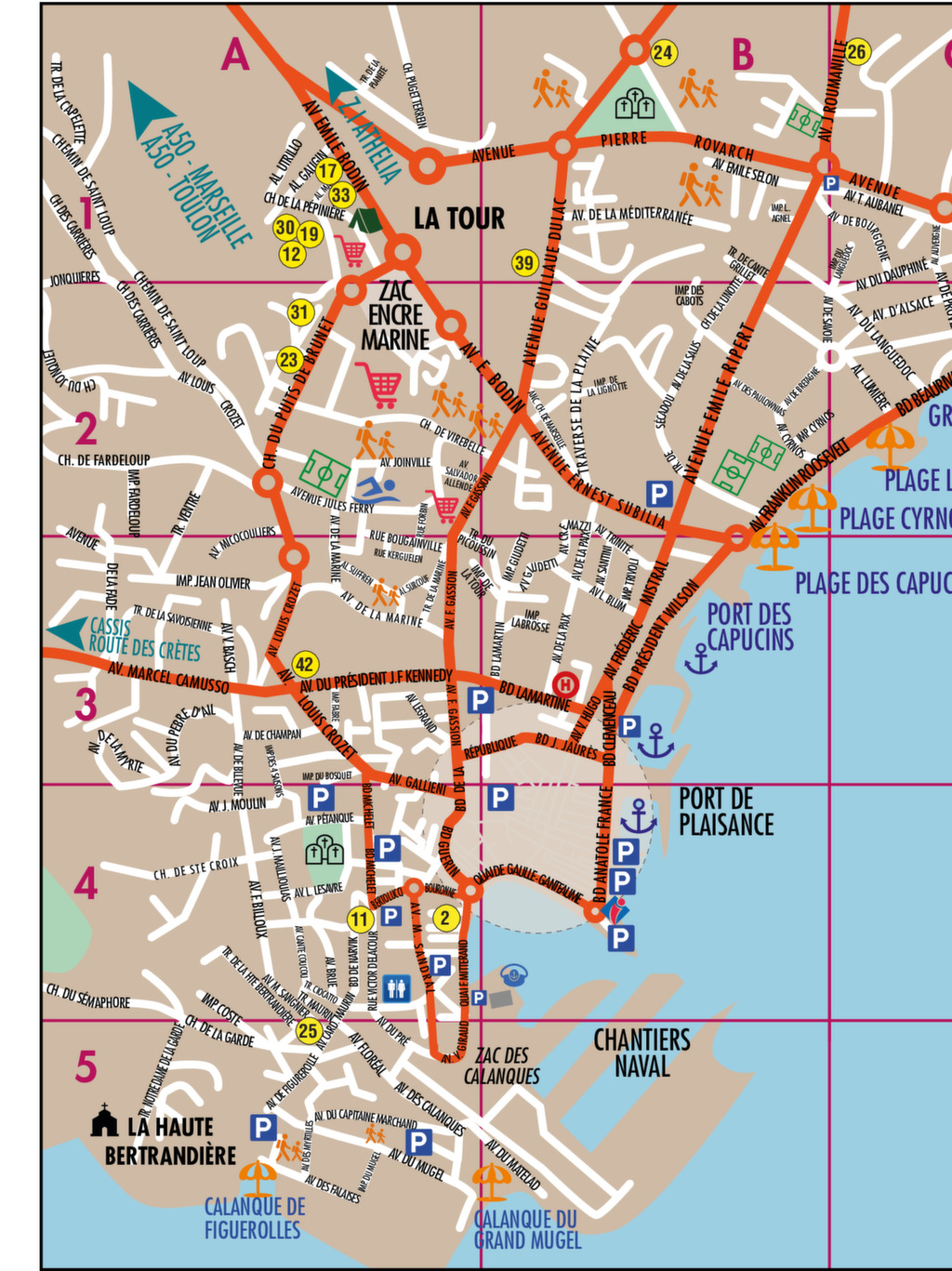 Guide pratique de la ville de La Ciotat  commerces, artisans, plan et